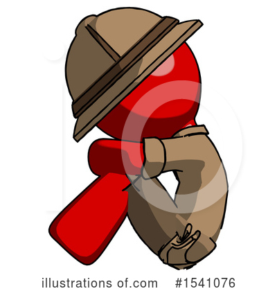 Royalty-Free (RF) Red Design Mascot Clipart Illustration by Leo Blanchette - Stock Sample #1541076