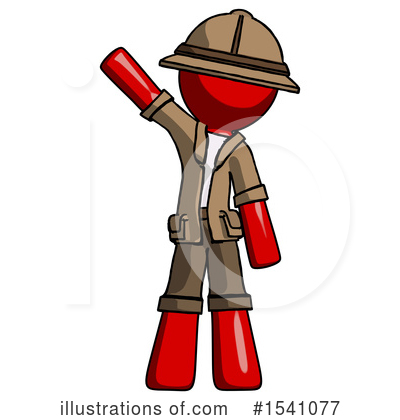 Royalty-Free (RF) Red Design Mascot Clipart Illustration by Leo Blanchette - Stock Sample #1541077