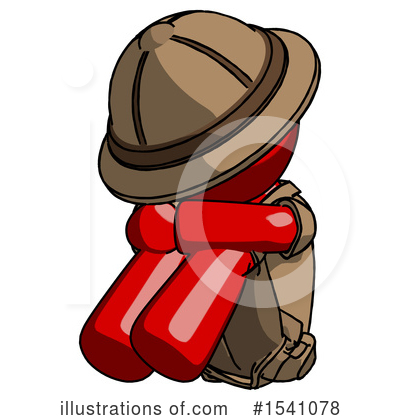 Royalty-Free (RF) Red Design Mascot Clipart Illustration by Leo Blanchette - Stock Sample #1541078
