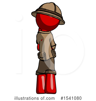 Royalty-Free (RF) Red Design Mascot Clipart Illustration by Leo Blanchette - Stock Sample #1541080