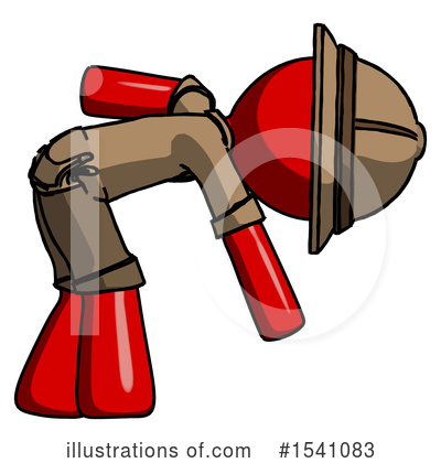 Royalty-Free (RF) Red Design Mascot Clipart Illustration by Leo Blanchette - Stock Sample #1541083
