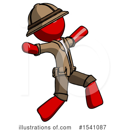 Royalty-Free (RF) Red Design Mascot Clipart Illustration by Leo Blanchette - Stock Sample #1541087