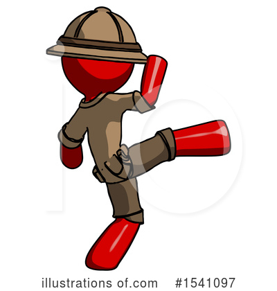 Royalty-Free (RF) Red Design Mascot Clipart Illustration by Leo Blanchette - Stock Sample #1541097