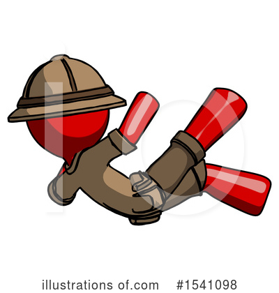 Royalty-Free (RF) Red Design Mascot Clipart Illustration by Leo Blanchette - Stock Sample #1541098