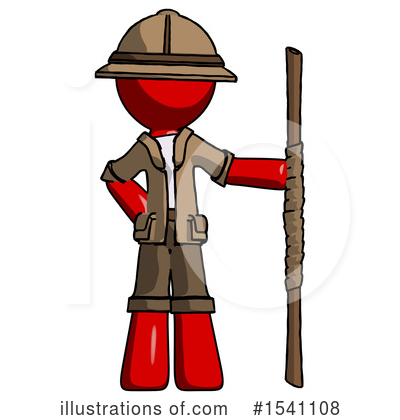 Royalty-Free (RF) Red Design Mascot Clipart Illustration by Leo Blanchette - Stock Sample #1541108
