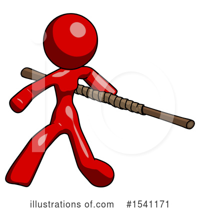Royalty-Free (RF) Red Design Mascot Clipart Illustration by Leo Blanchette - Stock Sample #1541171