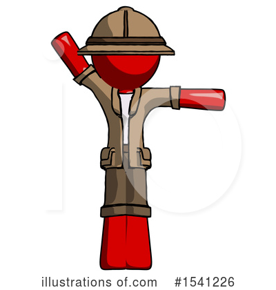 Royalty-Free (RF) Red Design Mascot Clipart Illustration by Leo Blanchette - Stock Sample #1541226