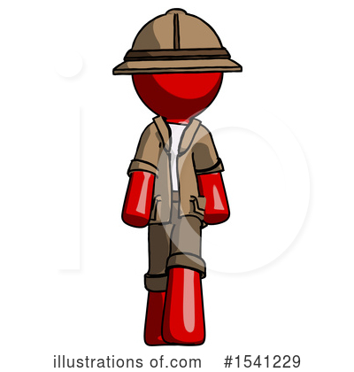 Royalty-Free (RF) Red Design Mascot Clipart Illustration by Leo Blanchette - Stock Sample #1541229
