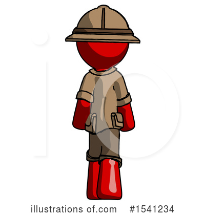 Royalty-Free (RF) Red Design Mascot Clipart Illustration by Leo Blanchette - Stock Sample #1541234