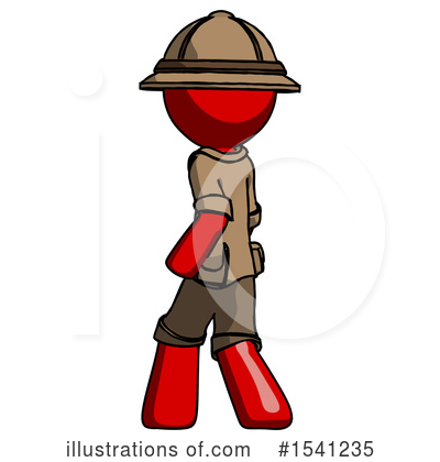 Royalty-Free (RF) Red Design Mascot Clipart Illustration by Leo Blanchette - Stock Sample #1541235