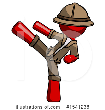 Royalty-Free (RF) Red Design Mascot Clipart Illustration by Leo Blanchette - Stock Sample #1541238