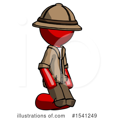 Royalty-Free (RF) Red Design Mascot Clipart Illustration by Leo Blanchette - Stock Sample #1541249