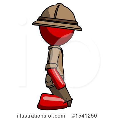 Royalty-Free (RF) Red Design Mascot Clipart Illustration by Leo Blanchette - Stock Sample #1541250