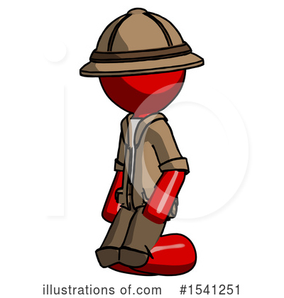 Royalty-Free (RF) Red Design Mascot Clipart Illustration by Leo Blanchette - Stock Sample #1541251