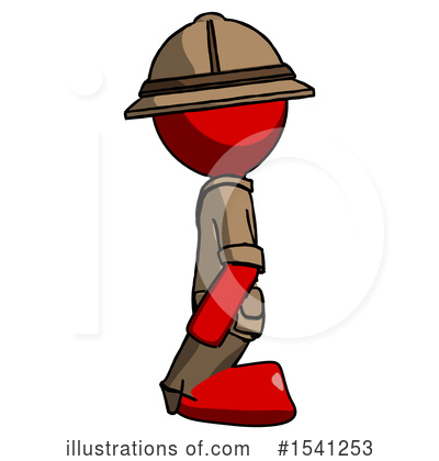 Royalty-Free (RF) Red Design Mascot Clipart Illustration by Leo Blanchette - Stock Sample #1541253