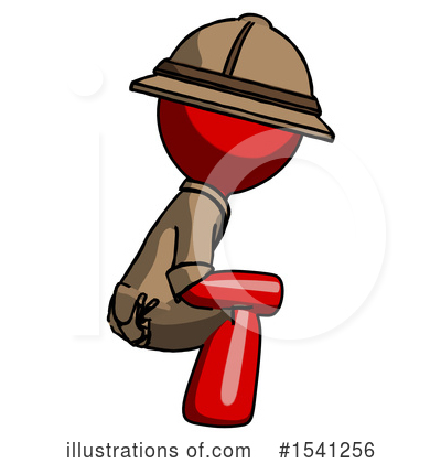 Royalty-Free (RF) Red Design Mascot Clipart Illustration by Leo Blanchette - Stock Sample #1541256