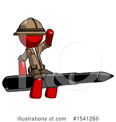 Royalty-Free (RF) Red Design Mascot Clipart Illustration by Leo Blanchette - Stock Sample #1541260