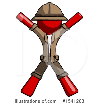 Royalty-Free (RF) Red Design Mascot Clipart Illustration by Leo Blanchette - Stock Sample #1541263