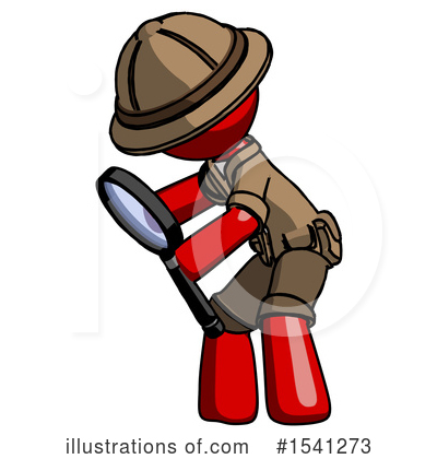 Royalty-Free (RF) Red Design Mascot Clipart Illustration by Leo Blanchette - Stock Sample #1541273