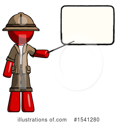 Royalty-Free (RF) Red Design Mascot Clipart Illustration by Leo Blanchette - Stock Sample #1541280