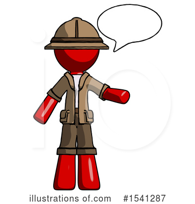 Royalty-Free (RF) Red Design Mascot Clipart Illustration by Leo Blanchette - Stock Sample #1541287