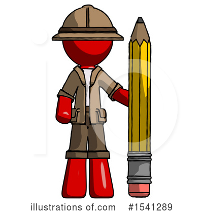 Royalty-Free (RF) Red Design Mascot Clipart Illustration by Leo Blanchette - Stock Sample #1541289