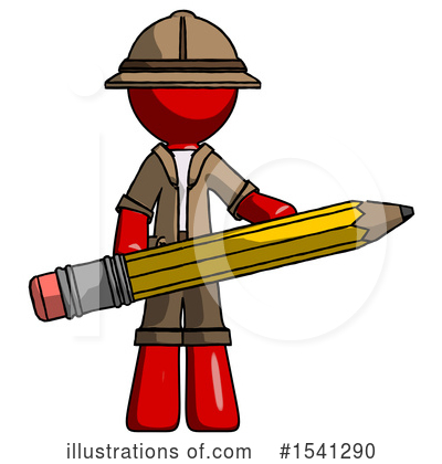 Royalty-Free (RF) Red Design Mascot Clipart Illustration by Leo Blanchette - Stock Sample #1541290