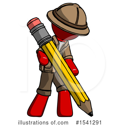 Royalty-Free (RF) Red Design Mascot Clipart Illustration by Leo Blanchette - Stock Sample #1541291