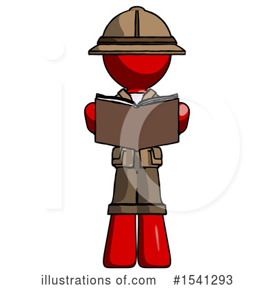 Royalty-Free (RF) Red Design Mascot Clipart Illustration by Leo Blanchette - Stock Sample #1541293