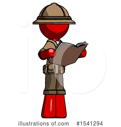 Royalty-Free (RF) Red Design Mascot Clipart Illustration by Leo Blanchette - Stock Sample #1541294