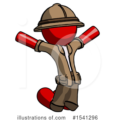 Royalty-Free (RF) Red Design Mascot Clipart Illustration by Leo Blanchette - Stock Sample #1541296