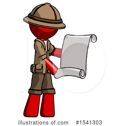 Royalty-Free (RF) Red Design Mascot Clipart Illustration by Leo Blanchette - Stock Sample #1541303