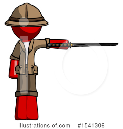 Royalty-Free (RF) Red Design Mascot Clipart Illustration by Leo Blanchette - Stock Sample #1541306