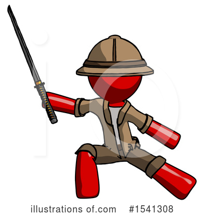 Royalty-Free (RF) Red Design Mascot Clipart Illustration by Leo Blanchette - Stock Sample #1541308