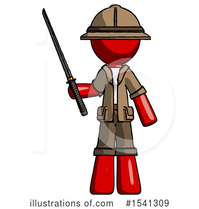 Royalty-Free (RF) Red Design Mascot Clipart Illustration by Leo Blanchette - Stock Sample #1541309