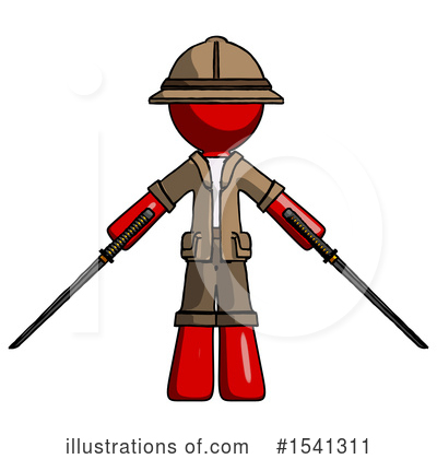 Royalty-Free (RF) Red Design Mascot Clipart Illustration by Leo Blanchette - Stock Sample #1541311