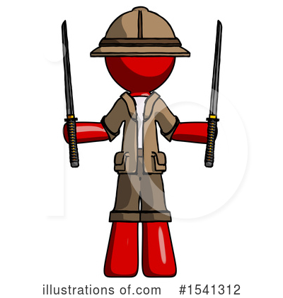 Royalty-Free (RF) Red Design Mascot Clipart Illustration by Leo Blanchette - Stock Sample #1541312