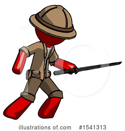 Royalty-Free (RF) Red Design Mascot Clipart Illustration by Leo Blanchette - Stock Sample #1541313