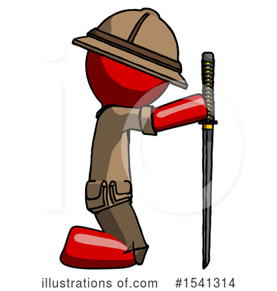 Royalty-Free (RF) Red Design Mascot Clipart Illustration by Leo Blanchette - Stock Sample #1541314