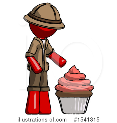 Royalty-Free (RF) Red Design Mascot Clipart Illustration by Leo Blanchette - Stock Sample #1541315