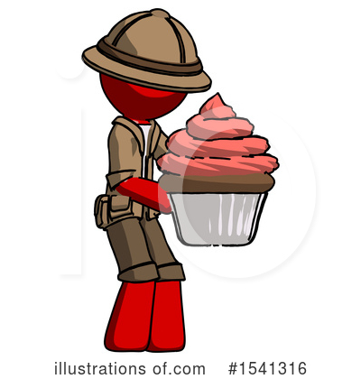 Royalty-Free (RF) Red Design Mascot Clipart Illustration by Leo Blanchette - Stock Sample #1541316