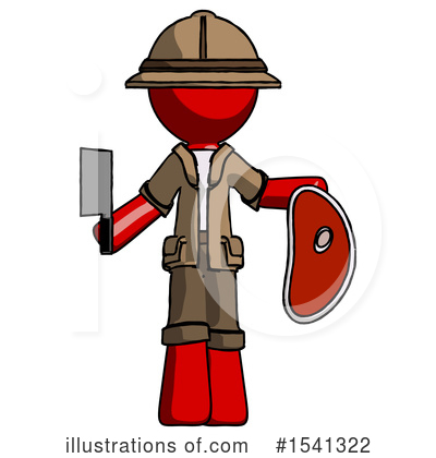 Royalty-Free (RF) Red Design Mascot Clipart Illustration by Leo Blanchette - Stock Sample #1541322