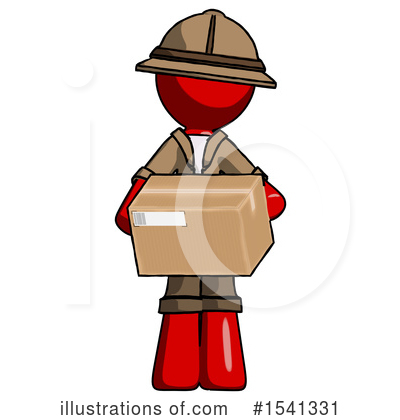 Royalty-Free (RF) Red Design Mascot Clipart Illustration by Leo Blanchette - Stock Sample #1541331