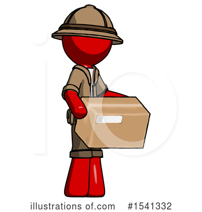 Royalty-Free (RF) Red Design Mascot Clipart Illustration by Leo Blanchette - Stock Sample #1541332