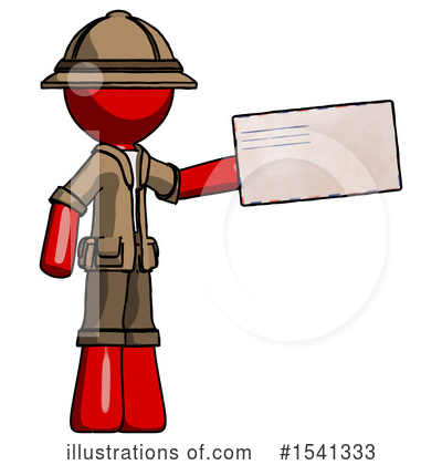 Royalty-Free (RF) Red Design Mascot Clipart Illustration by Leo Blanchette - Stock Sample #1541333