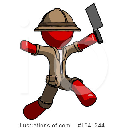 Royalty-Free (RF) Red Design Mascot Clipart Illustration by Leo Blanchette - Stock Sample #1541344