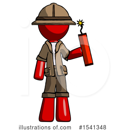 Royalty-Free (RF) Red Design Mascot Clipart Illustration by Leo Blanchette - Stock Sample #1541348