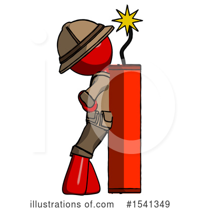 Royalty-Free (RF) Red Design Mascot Clipart Illustration by Leo Blanchette - Stock Sample #1541349