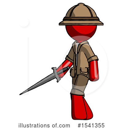 Royalty-Free (RF) Red Design Mascot Clipart Illustration by Leo Blanchette - Stock Sample #1541355