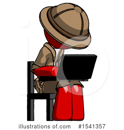 Royalty-Free (RF) Red Design Mascot Clipart Illustration by Leo Blanchette - Stock Sample #1541357